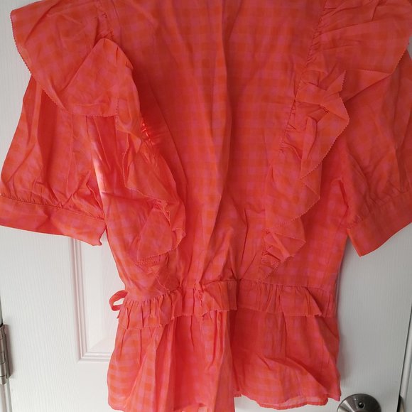J.Crew Ruffle Side Tie Top - Picture 2 of 4